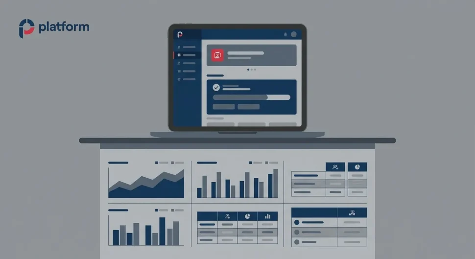 Best Website Builders: Digital dashboard illustrating a strategic nonprofit website platform with data and management tools.