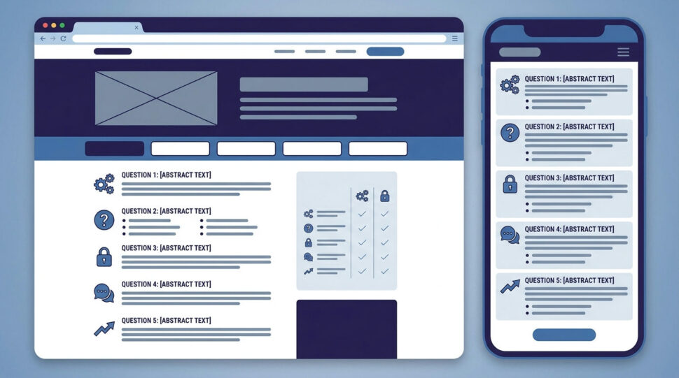 choose the right website builder — illustrative editorial visual